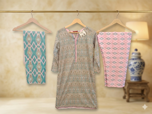 Bin Saeed Stitched 3 Piece Lawn Suit 13 – Comfortable & Stylish Daily Wear for Women