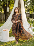 Unstitched 3-Piece Digital Print Lawn Suit B-19