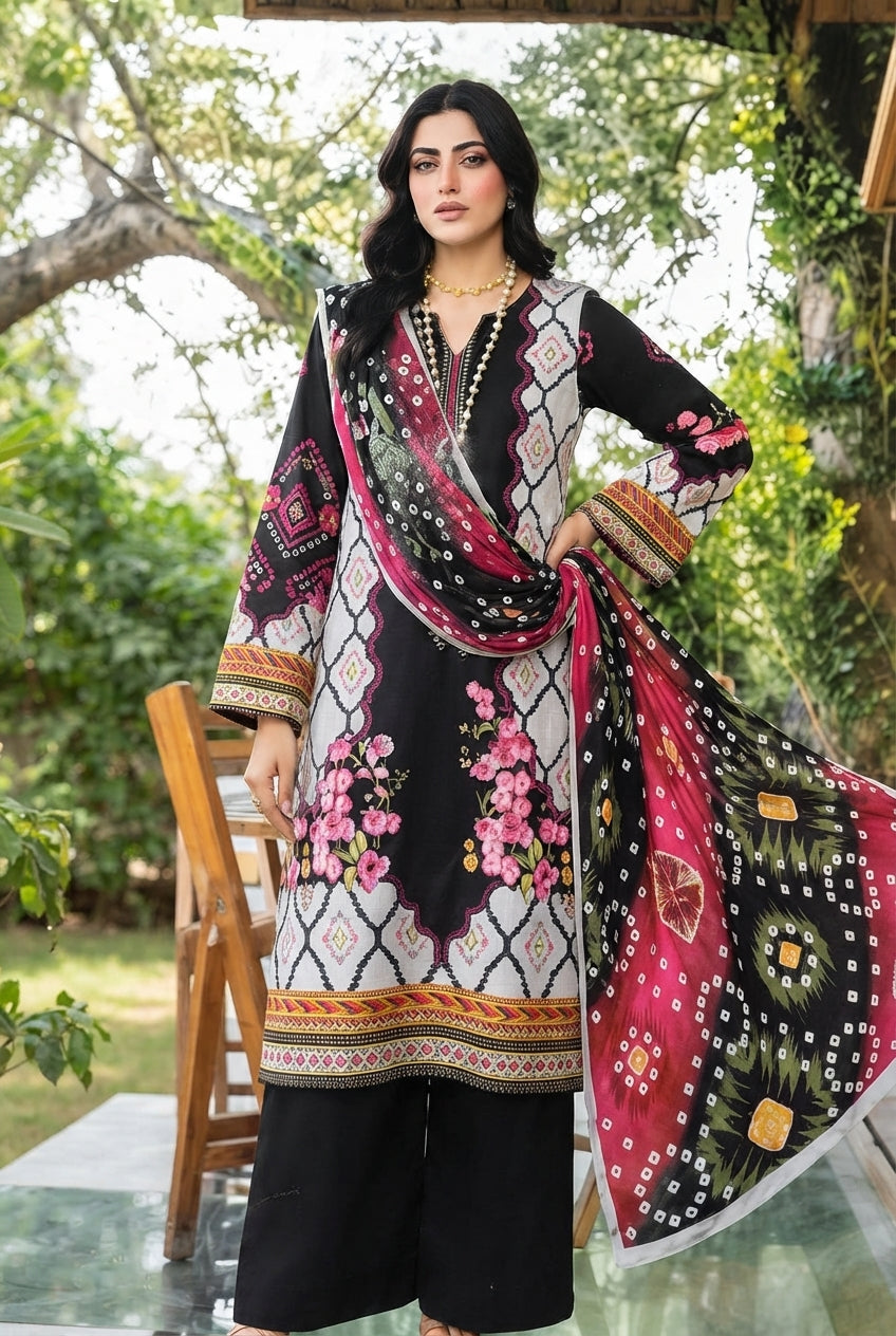 Aks-E-Noor By Fiza Noor - Digital Printed Viscose # 19