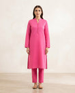 Premium Women's 2 Piece Linen Stitched Suit Free Size - L#54