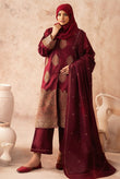 Gul e Zarki Embroidered Wool Touch I.T Pashmina 3-Piece Suit - D-07