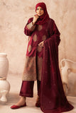 Gul e Zarki Embroidered Wool Touch I.T Pashmina 3-Piece Suit - D-07