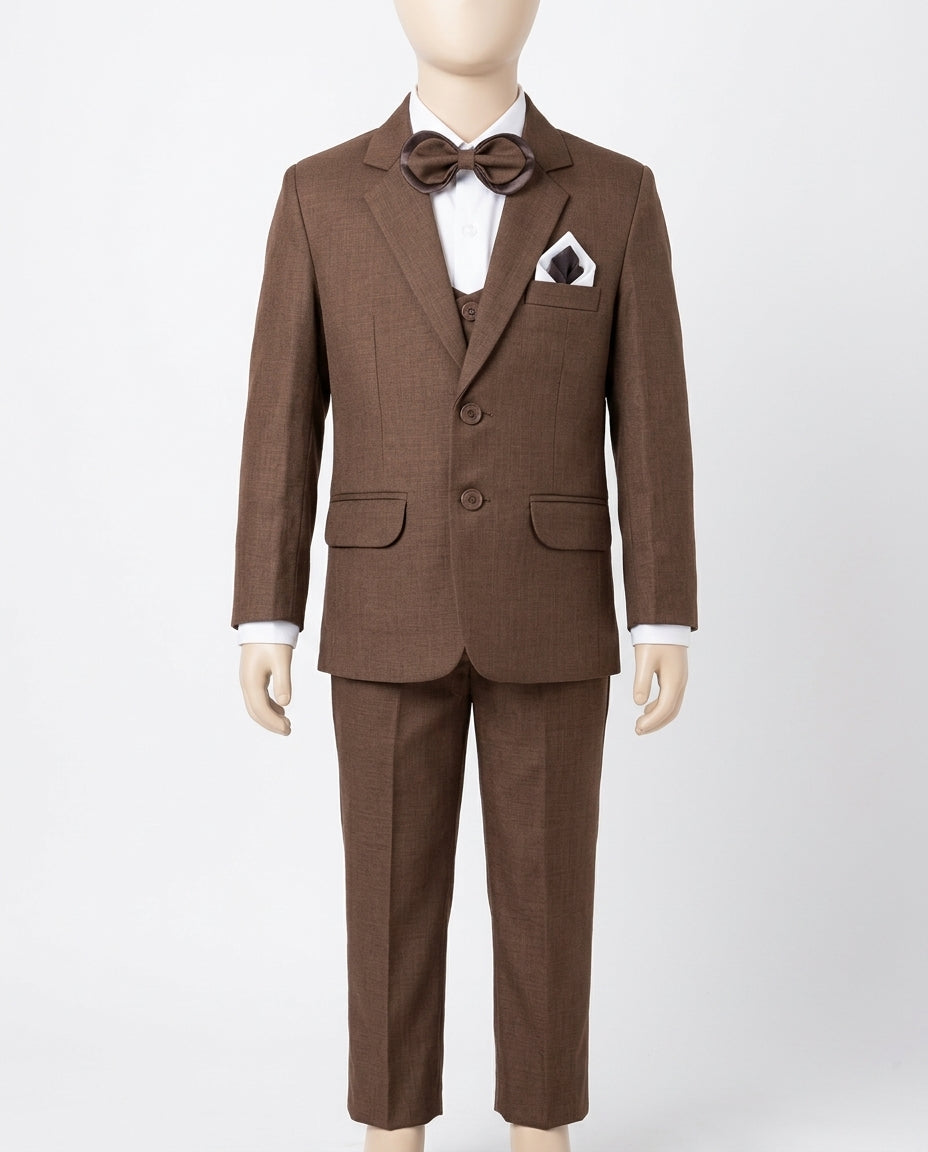 Premium Kids Wedding & Party Wear Formal 3-Piece Pant Coat Suit Set | Size (16 to 24) PC - 07