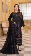 Airjet Fancy Wool Peach Embroidered Suit | Alif Vol-532 (Design - 01)