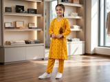 Bin Saeed Girls Printed 2 Piece Stitched Frock Suit | Sizes 6-14 years