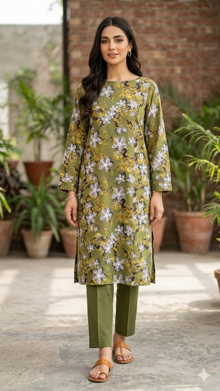 Design 16 Premium Lawn 2 Piece Suit – Summer Collection
