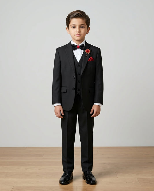 Premium Kids Wedding & Party Wear Formal 3-Piece Pant Coat Suit Set | Size (16 to 24) PC - 16