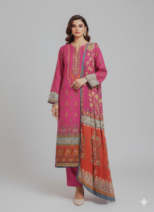 Fiza Noor Rang e Haya Design-05 | Digital Printed Lawn Suit