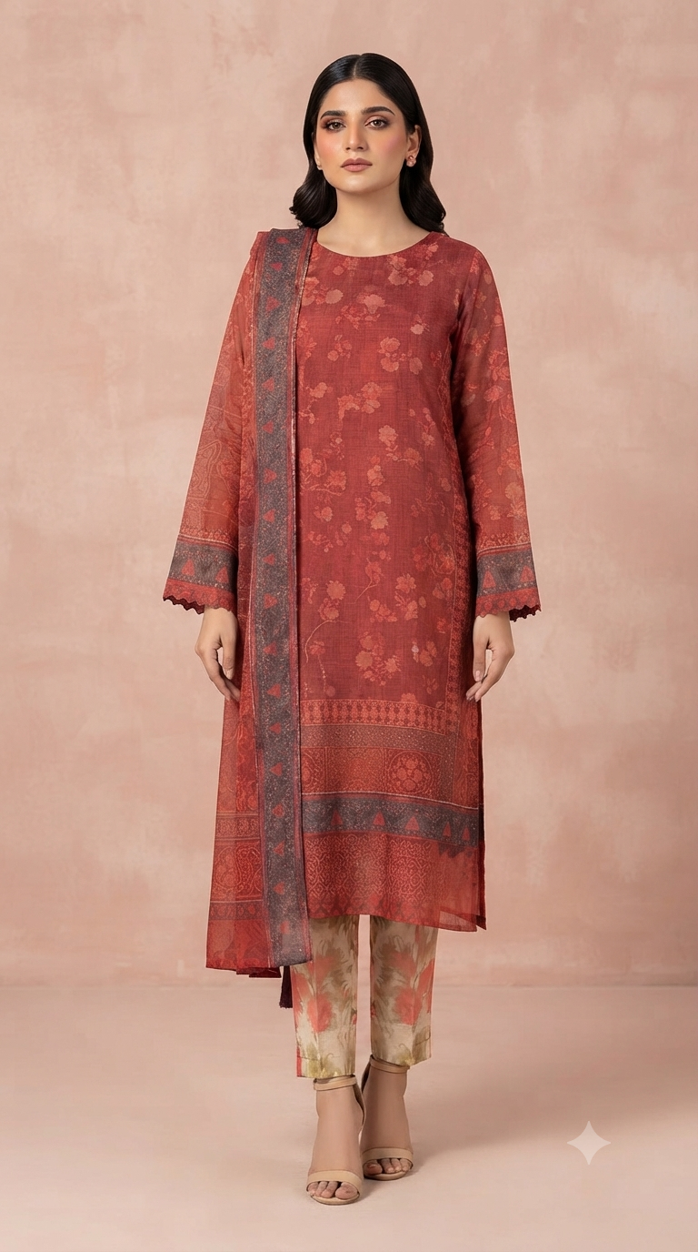 Ayezal - Digital Printed Lawn Suit (Article 2013-B)