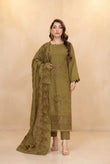 Airjet Fancy Wool Peach Embroidered Suit | Alif Vol-532 (Design - 03)