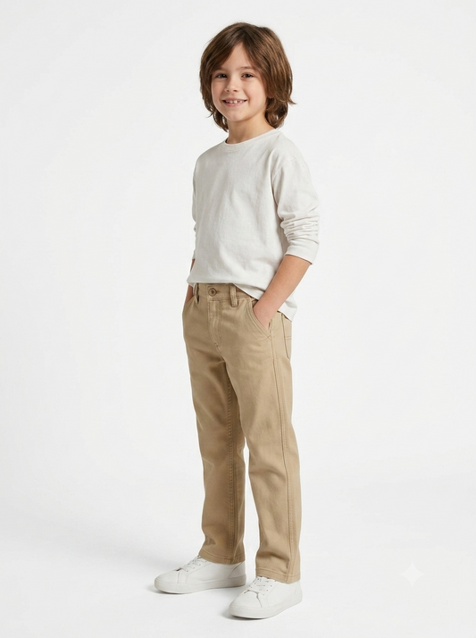 Comfortable & Durable Premium Cotton Pants 3-12 years