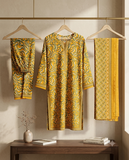 Bin Saeed Stitched 3 Piece Lawn Suit 40 – Comfortable & Stylish Daily Wear for Women