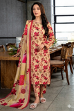 Unstitched 3-Piece Digital Print Lawn Suit B-28