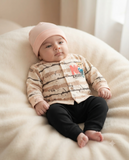 Adorable Newborn Soft Knit 3-Piece Outfit (N#04)