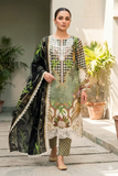 Premium Printed Lawn 3-Piece Unstitched Suit - Sequence Boring Patch Work EMB-03