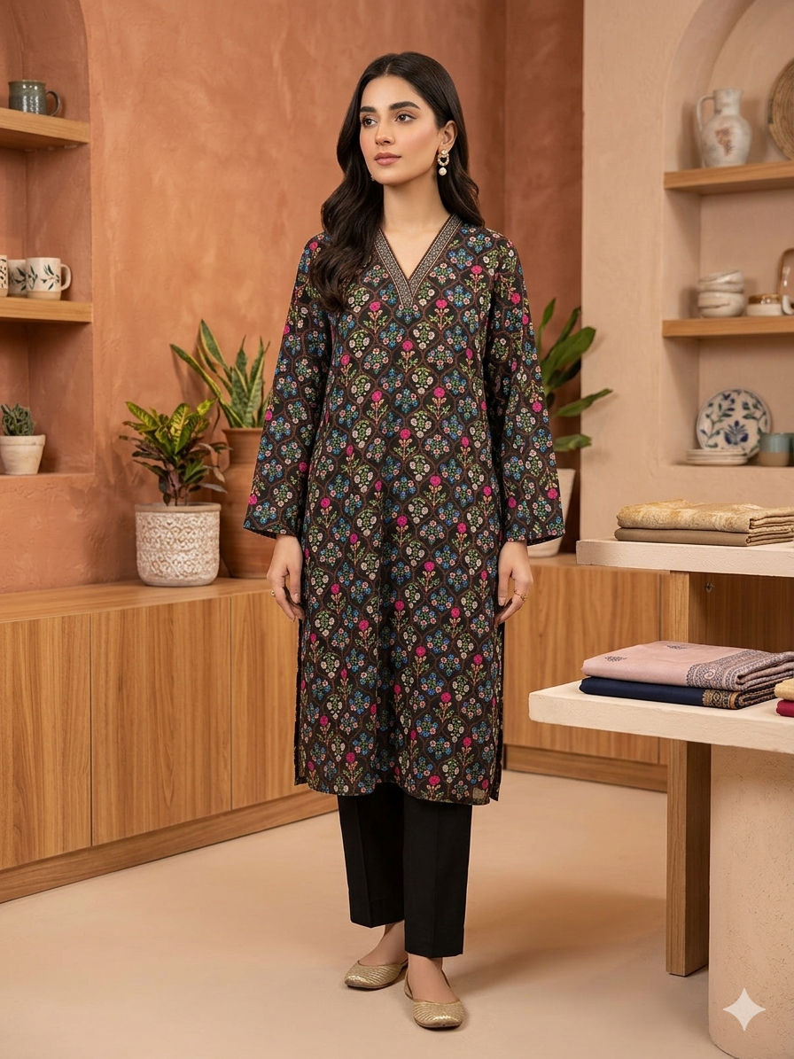 Zellbury Lawn Ready to Wear Shirt 1Pc | S,M,L