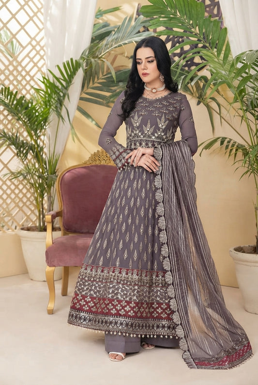 SQ-831 Aaghaz Collection Chiffon 3-Piece Suit | Moti's Fashion