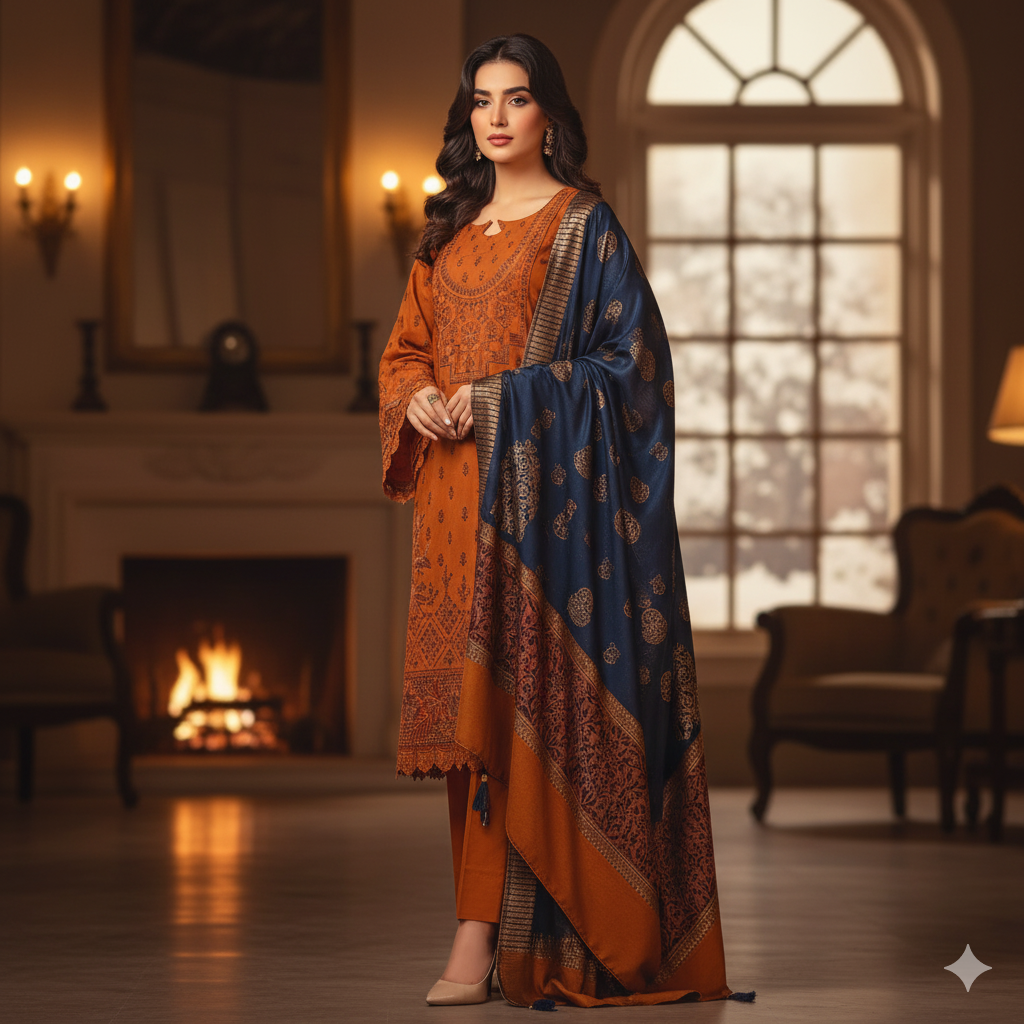 🔥 VIRSA DHANAK Luxury Winter Collection - Design 01 🔥