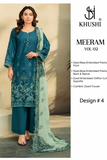 Khushi Meeram Luxury Embroidered Lawn Suit Vol-2 – Design # 4