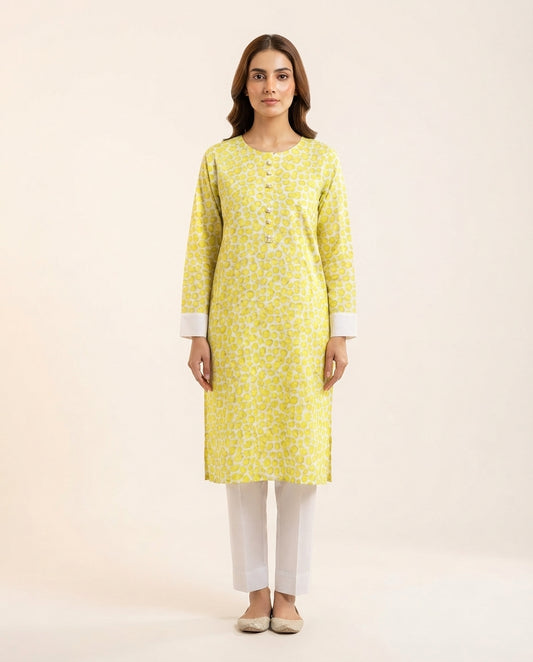 Premium Women's 2 Piece Linen Stitched Suit Free Size - L#14
