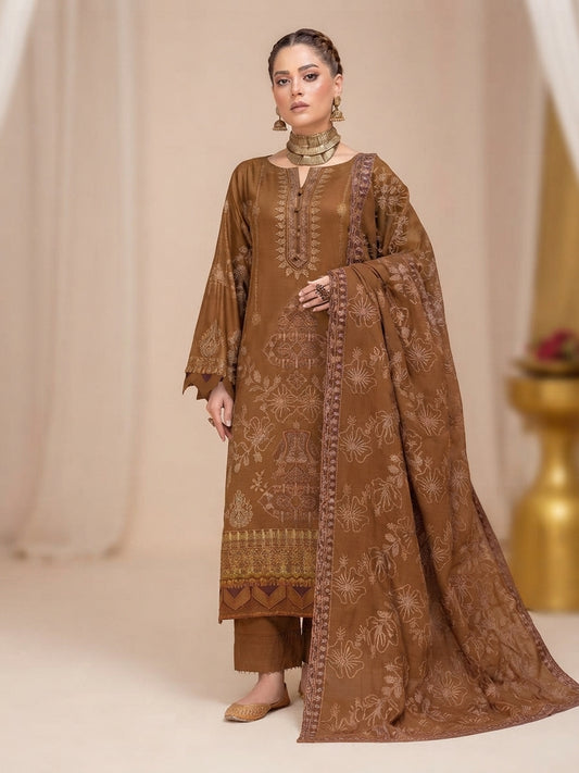 Airjet Wool Fancy Ari Embroidered 3-Piece Suit with Laser Cut Dupatta | Alif Vol-508