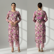 Lavender Rose Printed Kurti