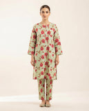 Premium Women's 2 Piece Linen Stitched Suit Free Size - L#49