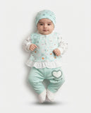 Adorable Newborn Soft Knit 3-Piece Outfit (N#10)