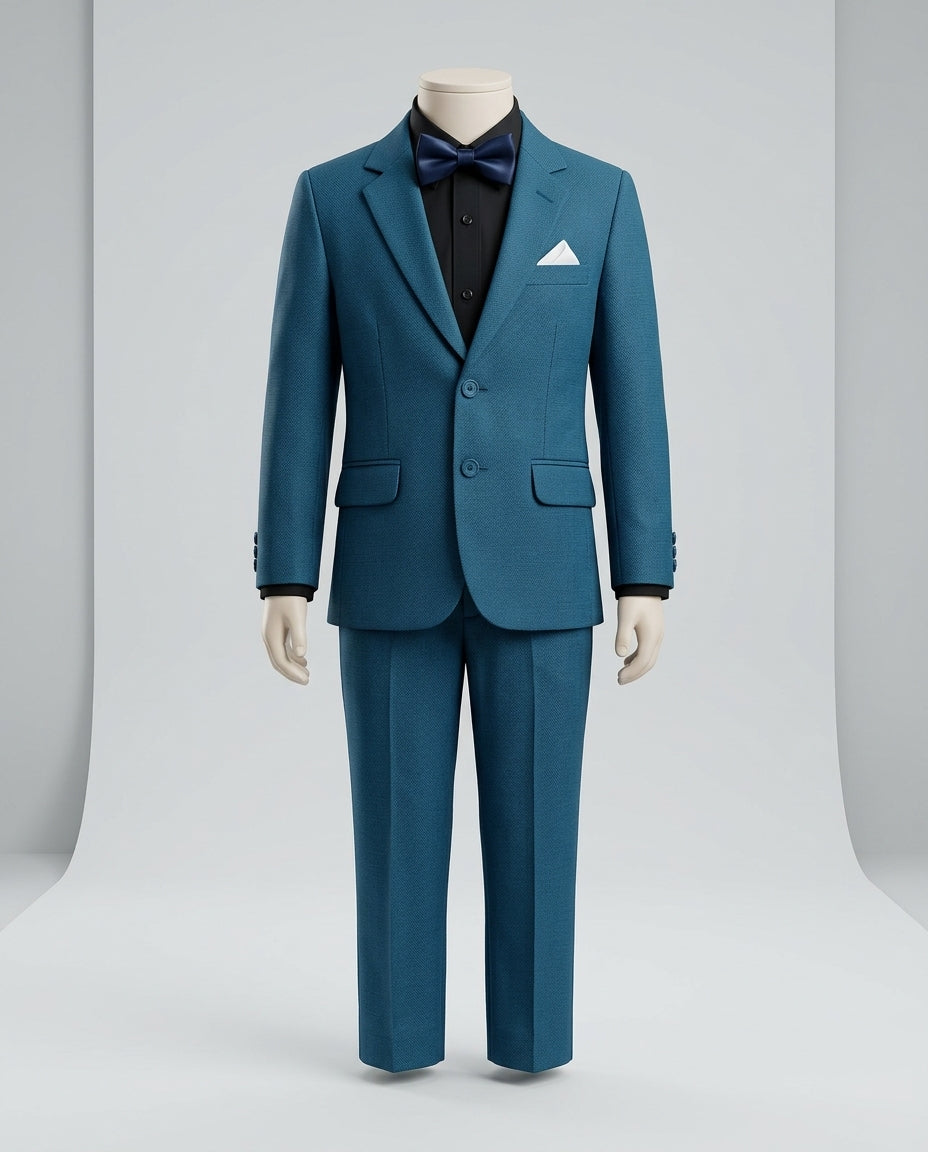 Premium Kids Wedding & Party Wear Formal 3-Piece Pant Coat Suit Set | Size (16 to 24) PC - 02