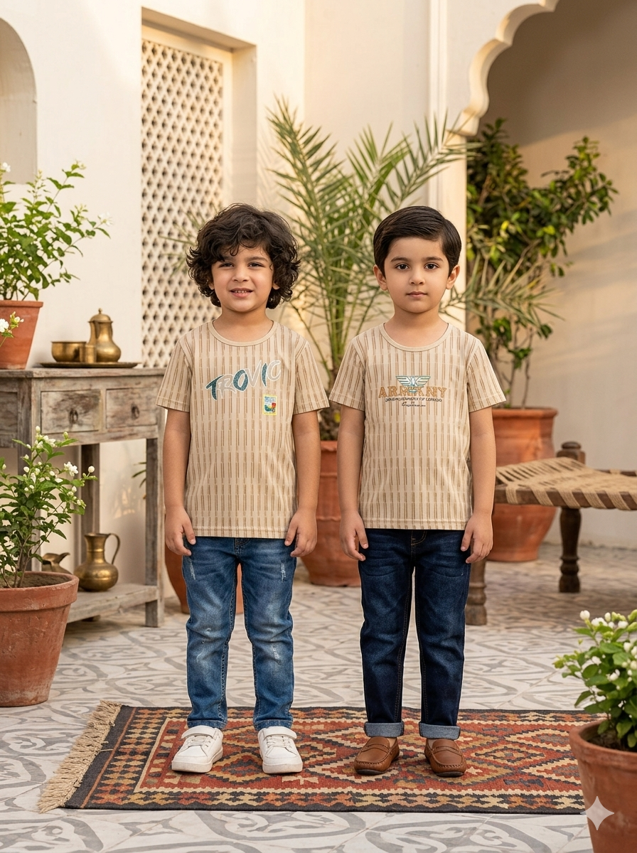Boys Summer T-Shirt – Trendy & Comfortable | size 20 to 24