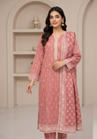 MUZNAH 3-PC stitched Printed Lawn  Suit - M-01