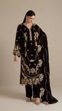 Rakhna Ramay Raaj Luxury Velvet Embroidered Unstitched 3 Piece Suit | RD-3905