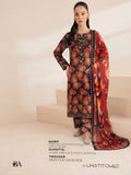 3 Piece Printed Linen sequence boring patch work - 08