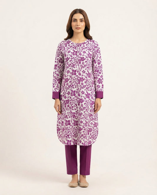 Premium Women's 2 Piece Linen Stitched Suit Free Size - L#05