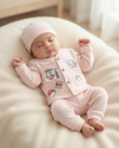Adorable Newborn Soft Knit 3-Piece Outfit (N#03)
