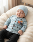 Adorable Newborn Soft Knit 3-Piece Outfit (N#04)