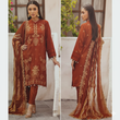 "ALIF Vol-24 Design 03 - Raw Silk Embroidered Suit with Fancy Bamber Dupatta"