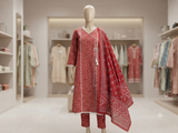 Muznah Printed Lawn Frock Premium Wear | F-24