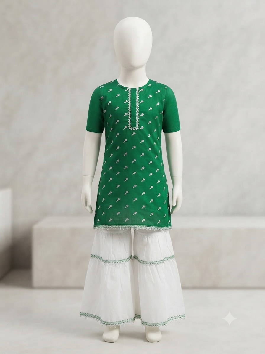 Girls 2 Piece Stitched Suit for 14 August | Sizes 22-28 years