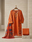 Zeenat Embroided Qutrai Stitch Luxury Pret 3Pcs | Z-14