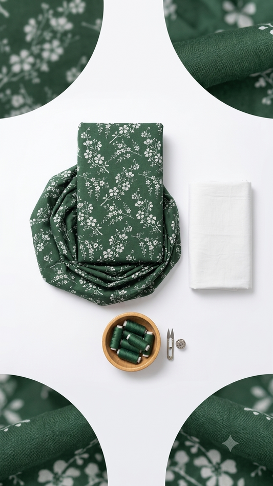 Azadi Festive Collection - Printed Shirt with Solid White Trouser