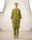 Premium Women's 2 Piece Linen Stitched Suit Free Size - L#40