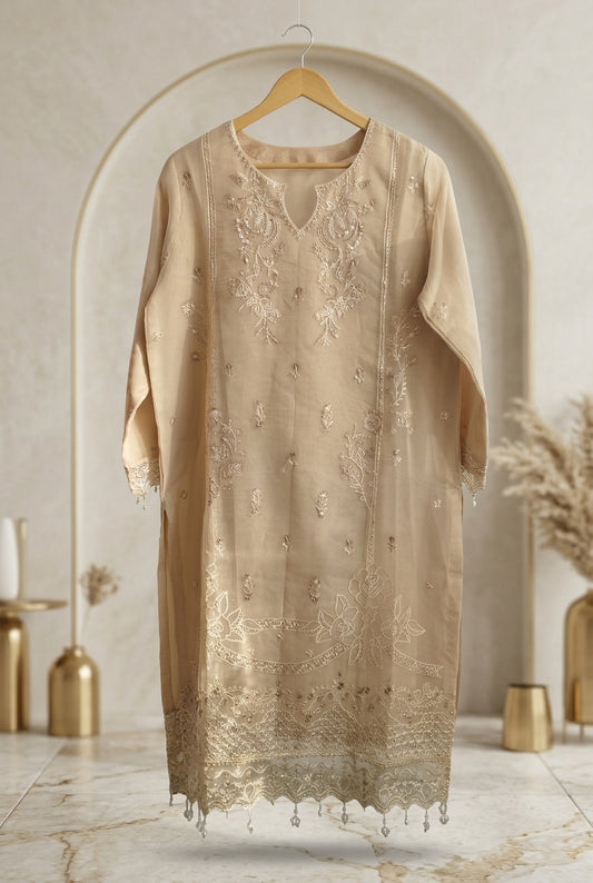 Monik by Raikhta Stitch 3 Piece Stitched Embroidered Organza