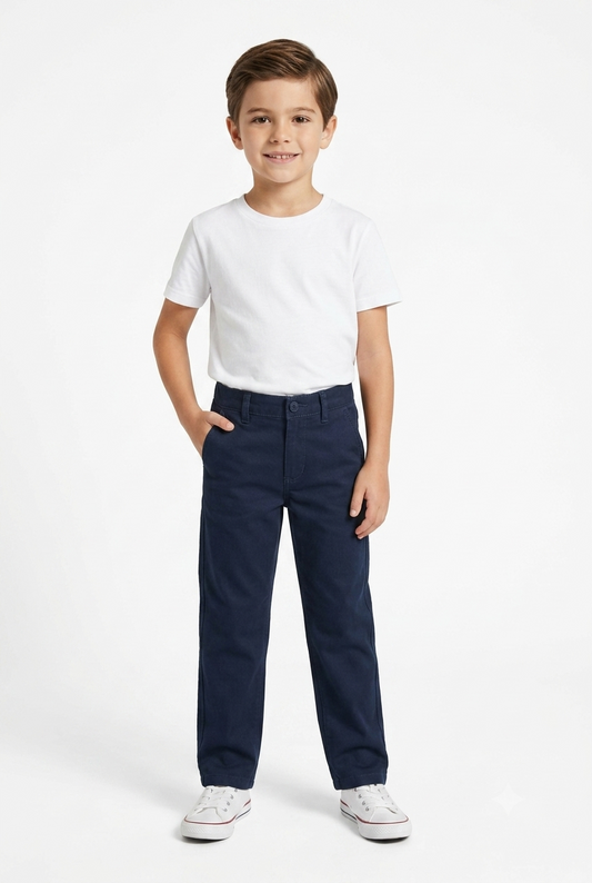 Comfortable & Durable Premium Cotton Pants 3-12 years