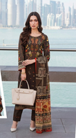 Design 01 | Fiza Noor Modern Muse V-3 Printed Lawn 3 Piece Suit