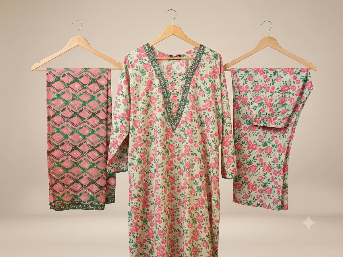 Digital Printed Ready To Wear 3PC Lawn Airline Long Shirt | AL-03