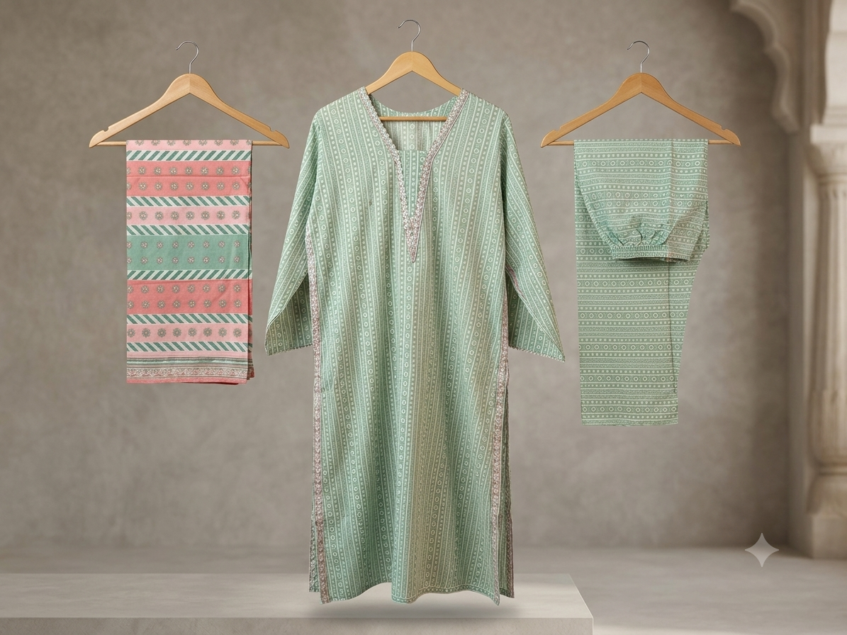 Digital Printed Ready To Wear 3PC Lawn Airline Long Shirt | AL-10