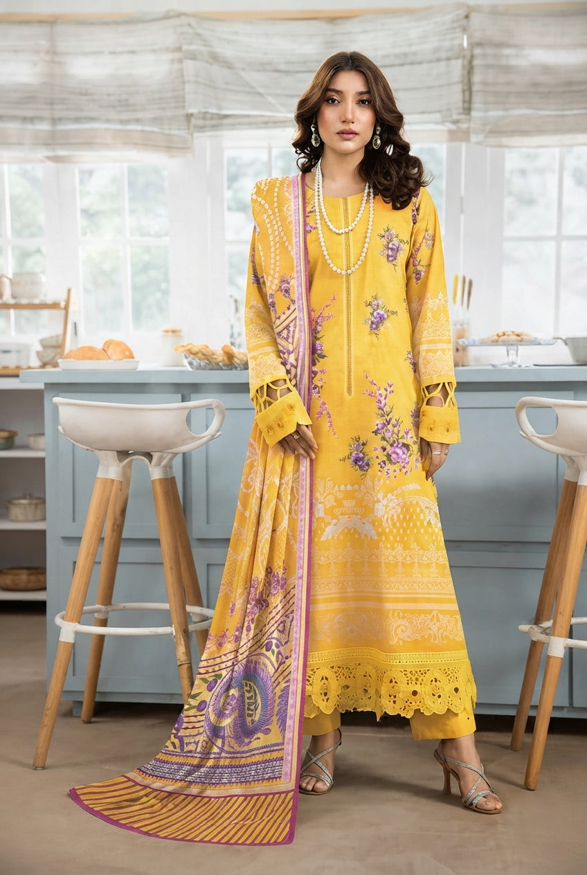 Aks-E-Noor By Fiza Noor - Digital Printed Viscose # 17
