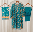 MUZNAH 3-PC stitched Printed Lawn Suit - M-22