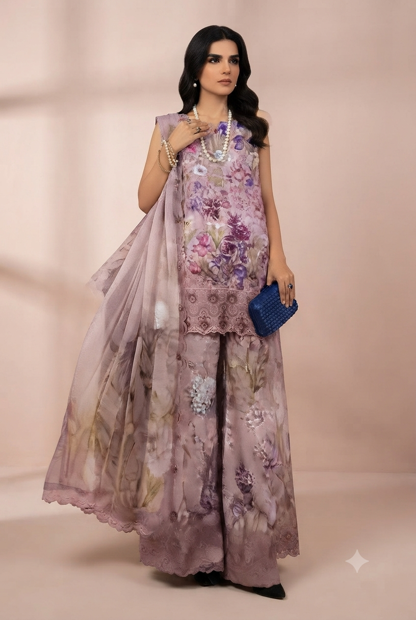 Ayezal - Digital Printed Lawn Suit (Article 2018-A)